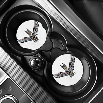 Native American Eagle Totem Print Car Coasters