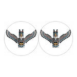 Native American Eagle Totem Print Car Coasters