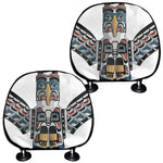 Native American Eagle Totem Print Car Headrest Covers