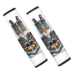 Native American Eagle Totem Print Car Seat Belt Covers