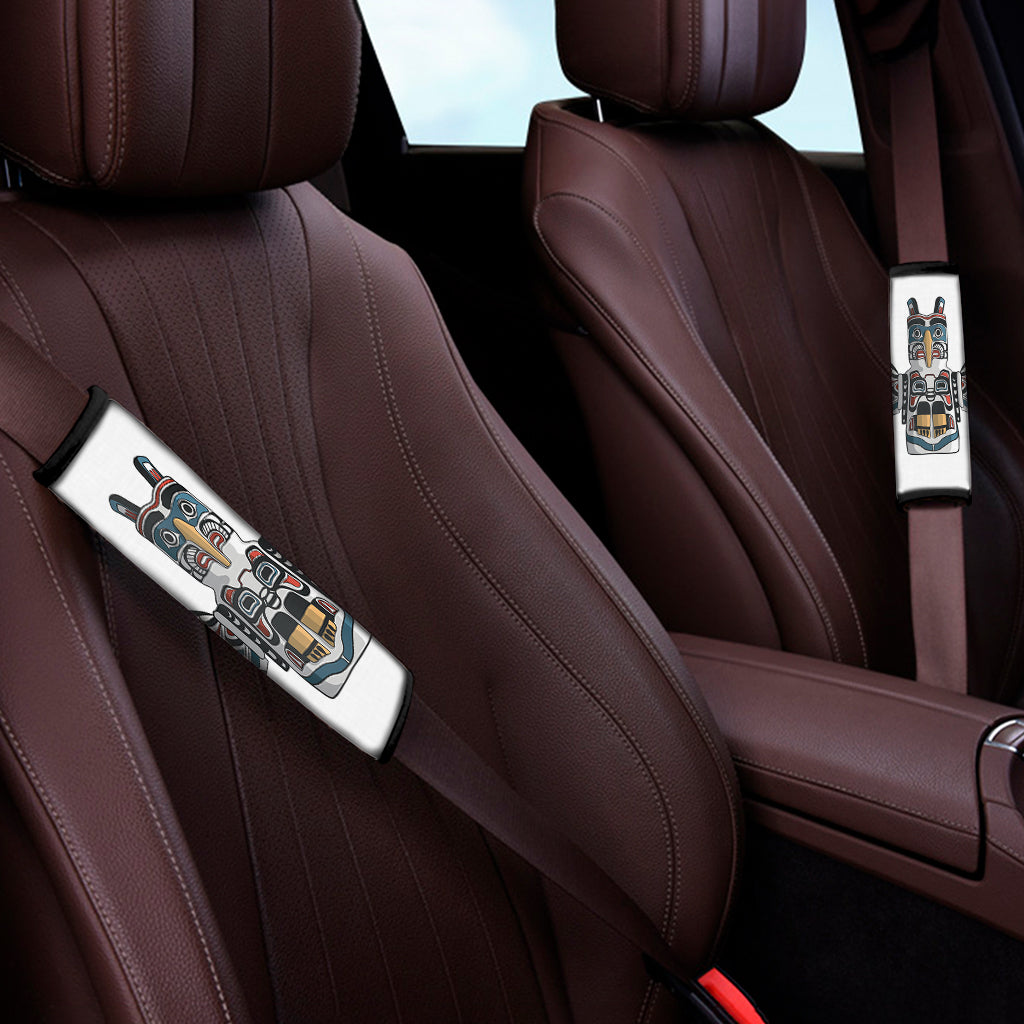 Native American Eagle Totem Print Car Seat Belt Covers