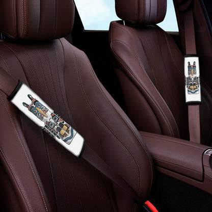 Native American Eagle Totem Print Car Seat Belt Covers