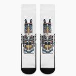 Native American Eagle Totem Print Crew Socks