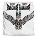Native American Eagle Totem Print Duvet Cover Bedding Set