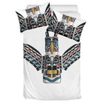 Native American Eagle Totem Print Duvet Cover Bedding Set