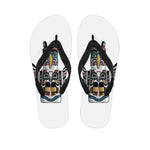 Native American Eagle Totem Print Flip Flops
