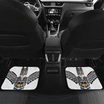 Native American Eagle Totem Print Front and Back Car Floor Mats