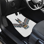 Native American Eagle Totem Print Front and Back Car Floor Mats