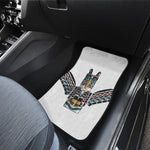 Native American Eagle Totem Print Front and Back Car Floor Mats