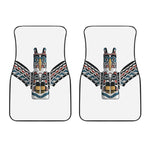 Native American Eagle Totem Print Front Car Floor Mats