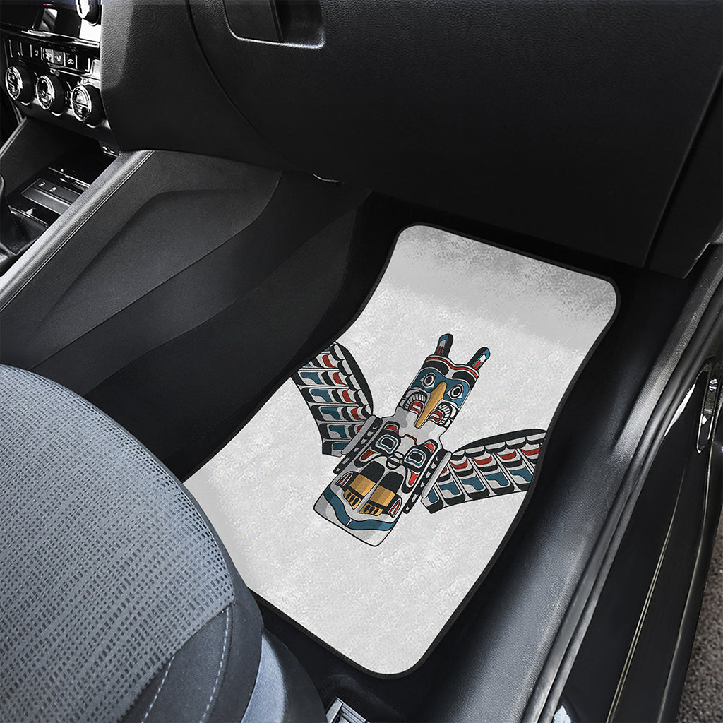 Native American Eagle Totem Print Front Car Floor Mats