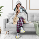 Native American Eagle Totem Print Hooded Blanket