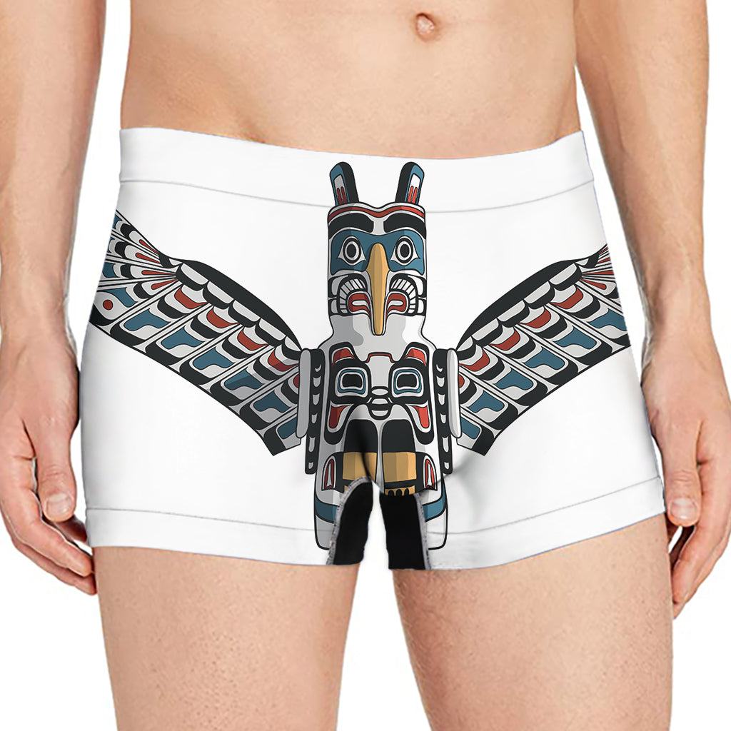Native American Eagle Totem Print Men's Boxer Briefs