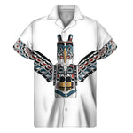 Native American Eagle Totem Print Men's Short Sleeve Shirt