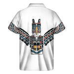 Native American Eagle Totem Print Men's Short Sleeve Shirt