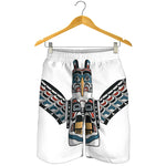 Native American Eagle Totem Print Men's Shorts