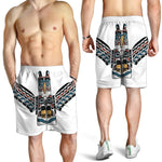 Native American Eagle Totem Print Men's Shorts