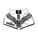 Native American Eagle Totem Print Muay Thai Boxing Shorts