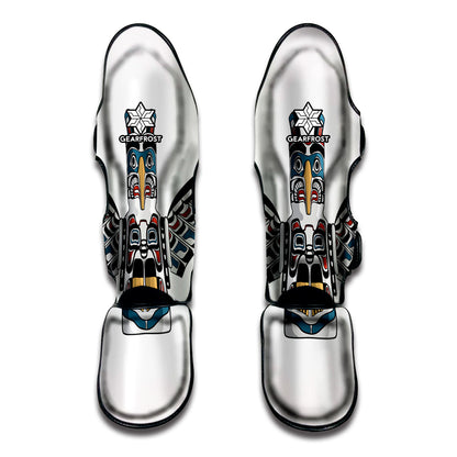 Native American Eagle Totem Print Muay Thai Shin Guard