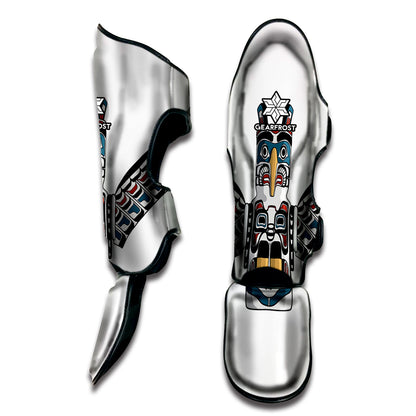 Native American Eagle Totem Print Muay Thai Shin Guard