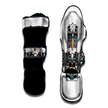 Native American Eagle Totem Print Muay Thai Shin Guard