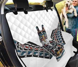 Native American Eagle Totem Print Pet Car Back Seat Cover