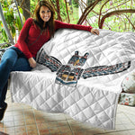 Native American Eagle Totem Print Quilt