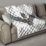 Native American Eagle Totem Print Quilt