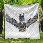 Native American Eagle Totem Print Quilt