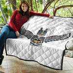 Native American Eagle Totem Print Quilt