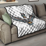 Native American Eagle Totem Print Quilt