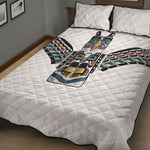 Native American Eagle Totem Print Quilt Bed Set