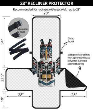 Native American Eagle Totem Print Recliner Protector