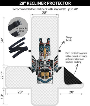 Native American Eagle Totem Print Recliner Protector