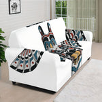 Native American Eagle Totem Print Sofa Cover