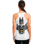 Native American Eagle Totem Print Women's Racerback Tank Top