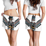 Native American Eagle Totem Print Women's Shorts