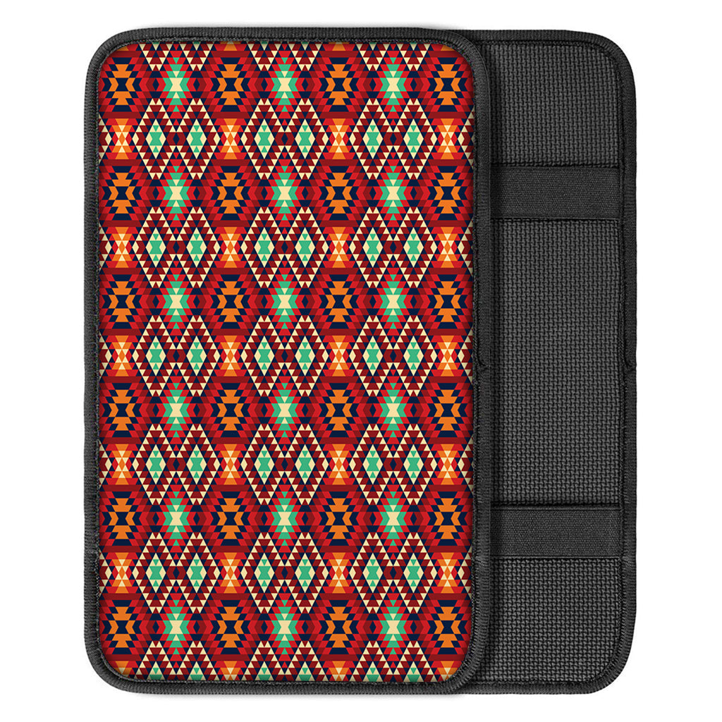 Native American Geometric Pattern Print Car Center Console Cover