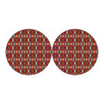 Native American Geometric Pattern Print Car Coasters