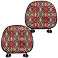 Native American Geometric Pattern Print Car Headrest Covers