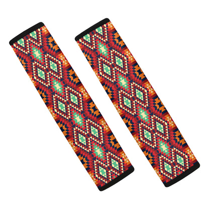 Native American Geometric Pattern Print Car Seat Belt Covers