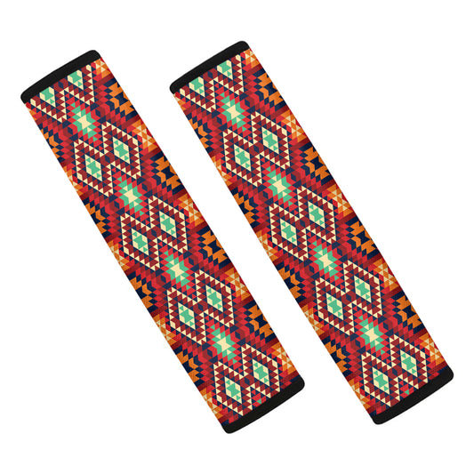 Native American Geometric Pattern Print Car Seat Belt Covers