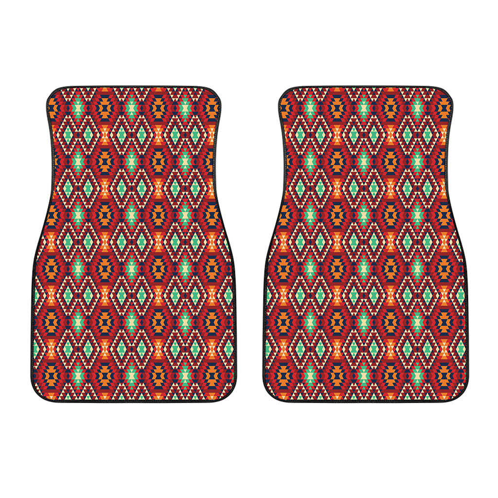Native American Geometric Pattern Print Front Car Floor Mats