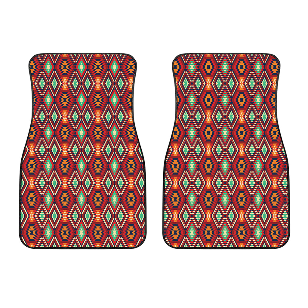 Native American Geometric Pattern Print Front Car Floor Mats