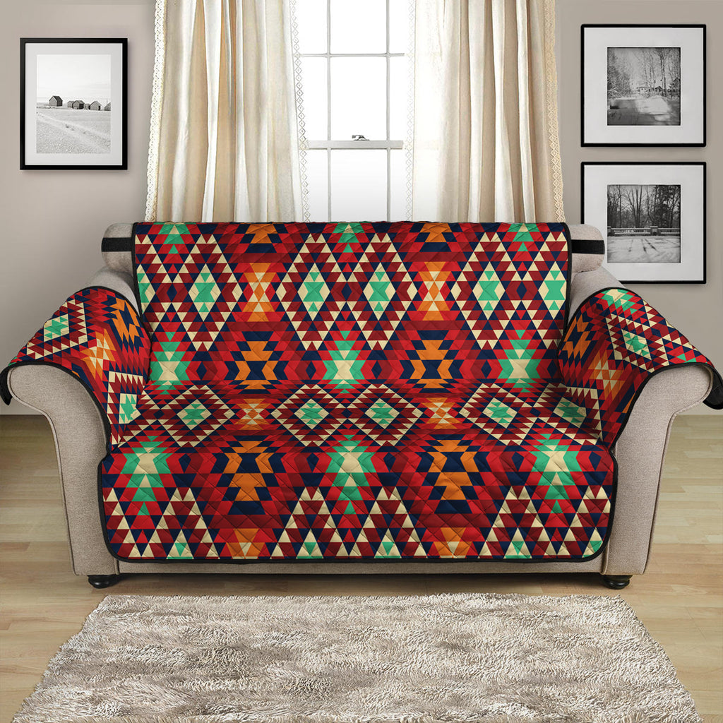 Native American Geometric Pattern Print Loveseat Protector