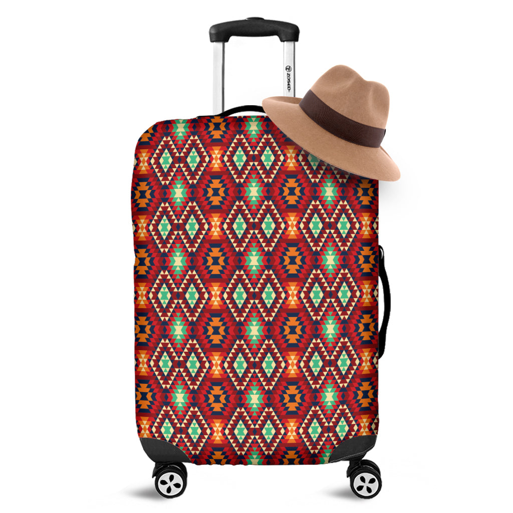 Native American Geometric Pattern Print Luggage Cover