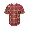 Native American Geometric Pattern Print Men's Baseball Jersey