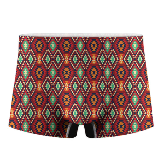 Native American Geometric Pattern Print Men's Boxer Briefs