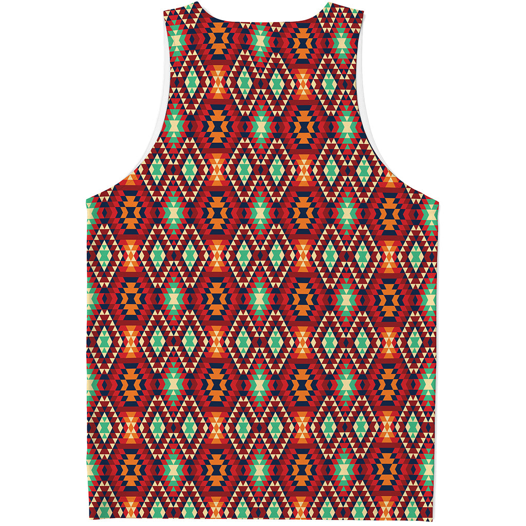 Native American Geometric Pattern Print Men's Tank Top
