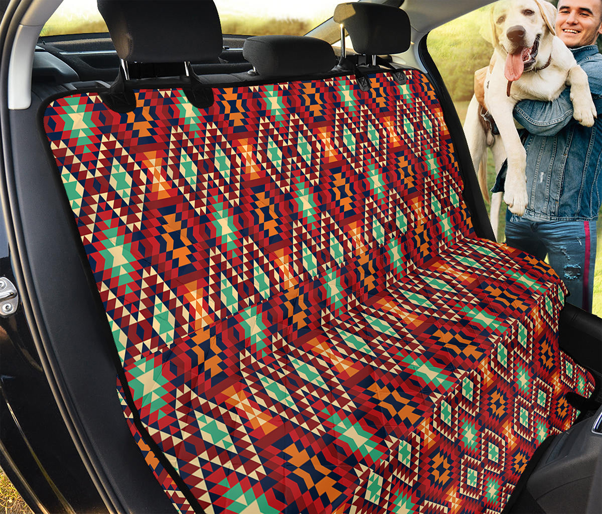 Native American Geometric Pattern Print Pet Car Back Seat Cover